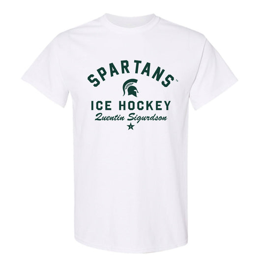 Michigan State - NCAA Men's Ice Hockey : Quentin Sigurdson - Classic Shersey T-Shirt-0