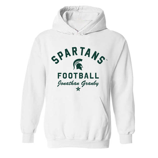 Michigan State - NCAA Football : Jonathan Granby - Classic Shersey Hooded Sweatshirt-0