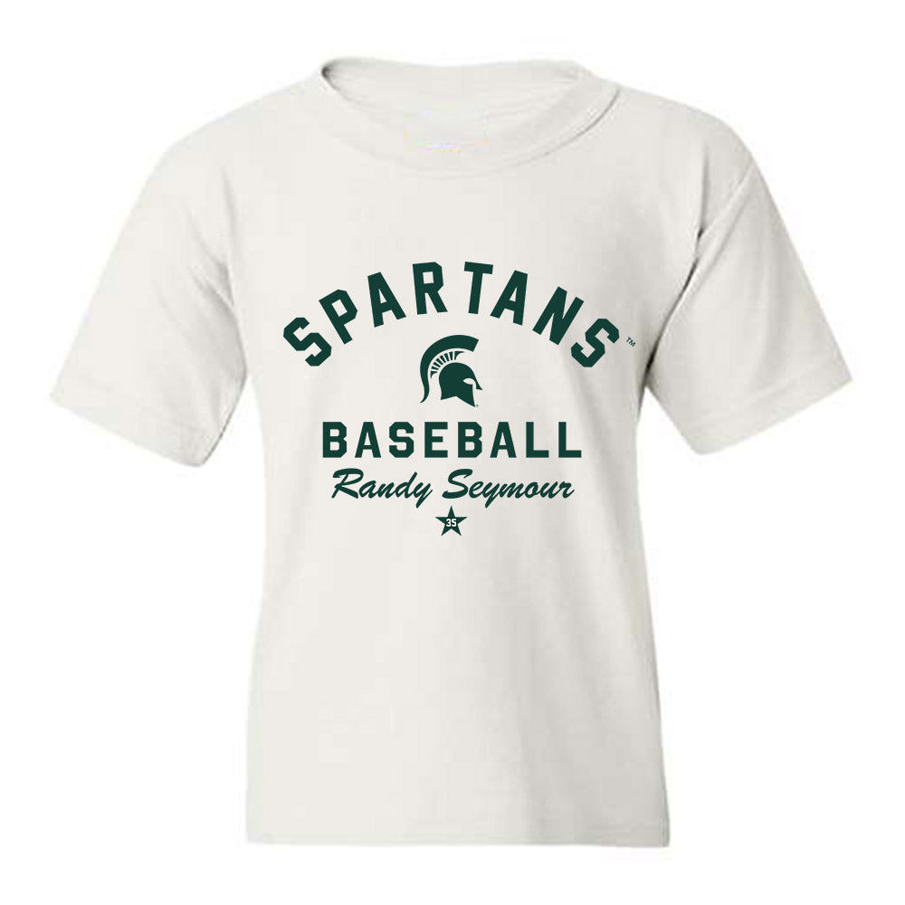 Michigan State - NCAA Baseball : Randy Seymour - Classic Shersey Youth T-Shirt-0