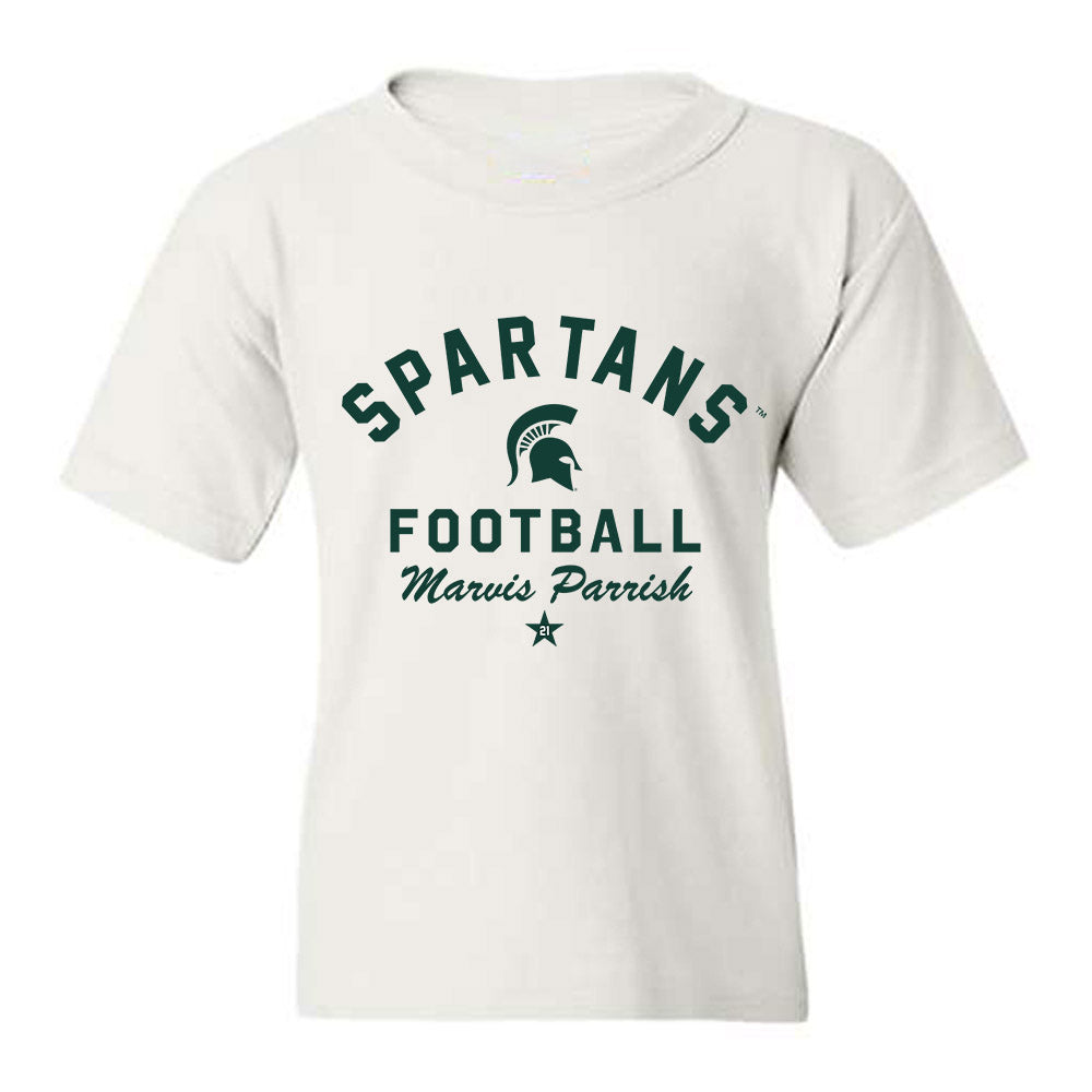 Michigan State - NCAA Football : Marvis Parrish - Classic Shersey Youth T-Shirt-0