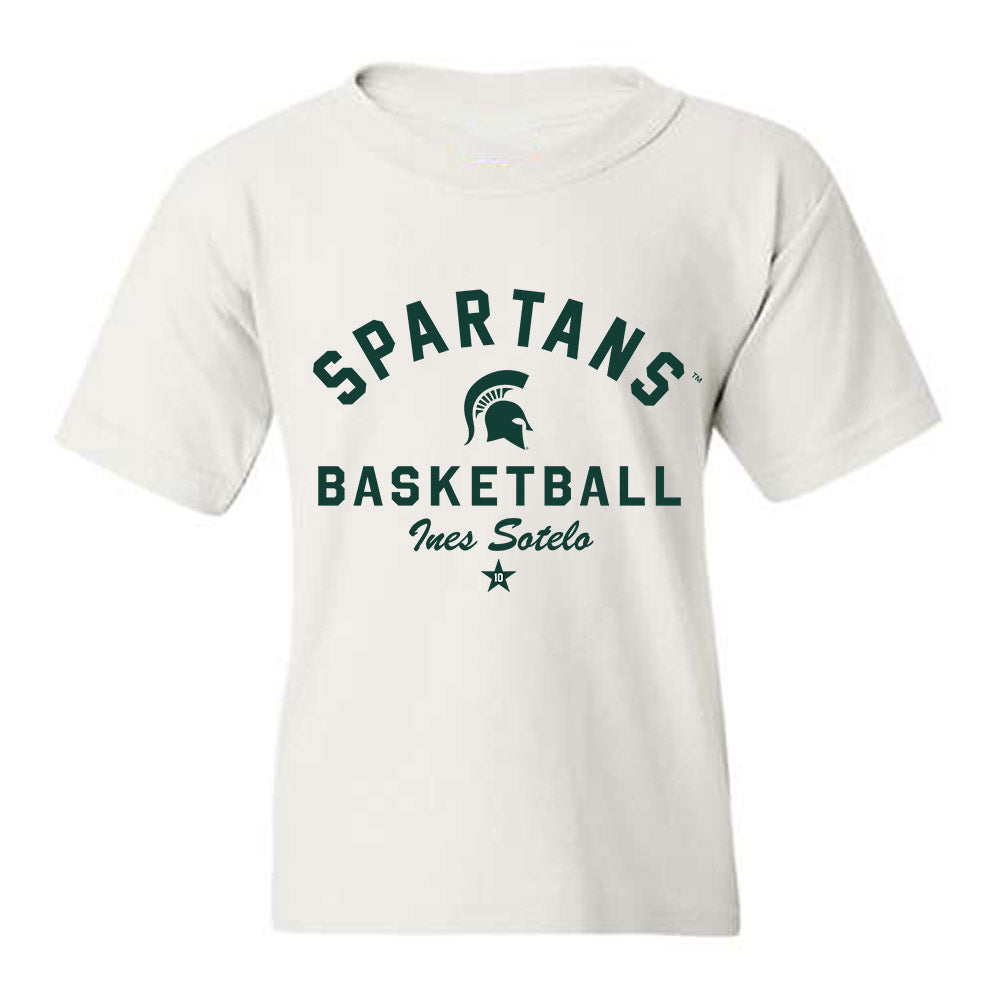Michigan State - NCAA Women's Basketball : Ines Sotelo - Classic Shersey Youth T-Shirt-0