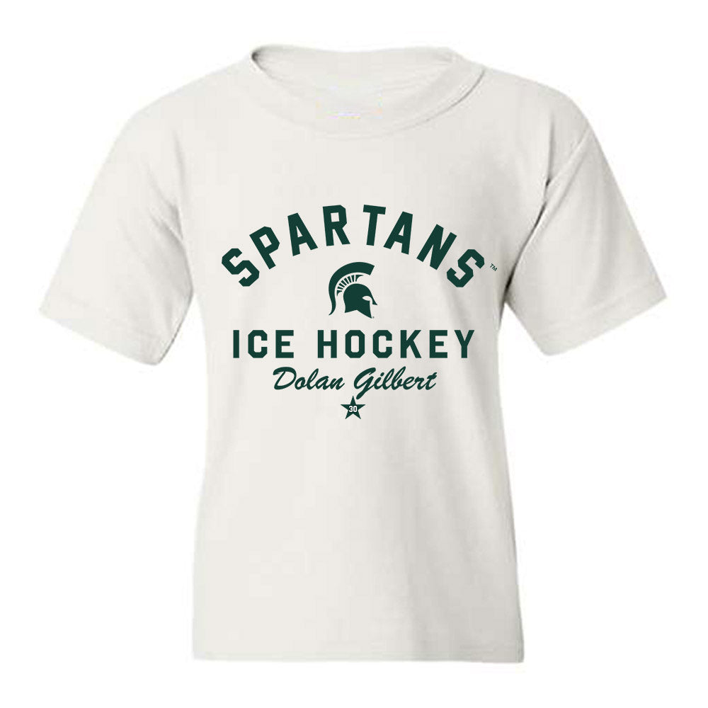 Michigan State - NCAA Men's Ice Hockey : Dolan Gilbert - Classic Shersey Youth T-Shirt-0