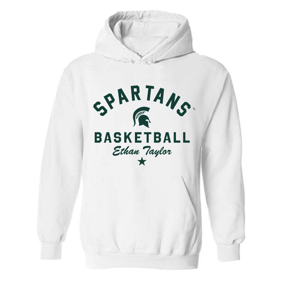 Michigan State - NCAA Men's Basketball : Ethan Taylor - Classic Shersey Hooded Sweatshirt-0