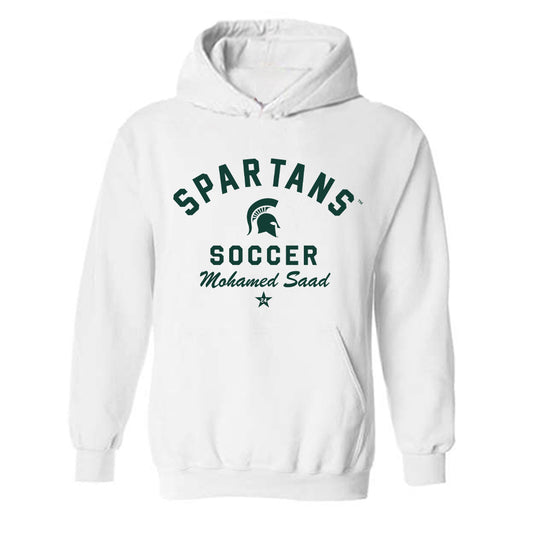 Michigan State - NCAA Men's Soccer : Mohamed Saad - Classic Shersey Hooded Sweatshirt-0