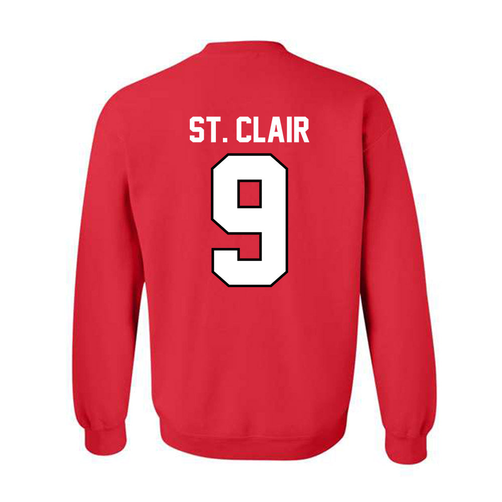 Ohio State - NCAA Football : Tavien St. Clair - Classic Shersey Crewneck Sweatshirt-1
