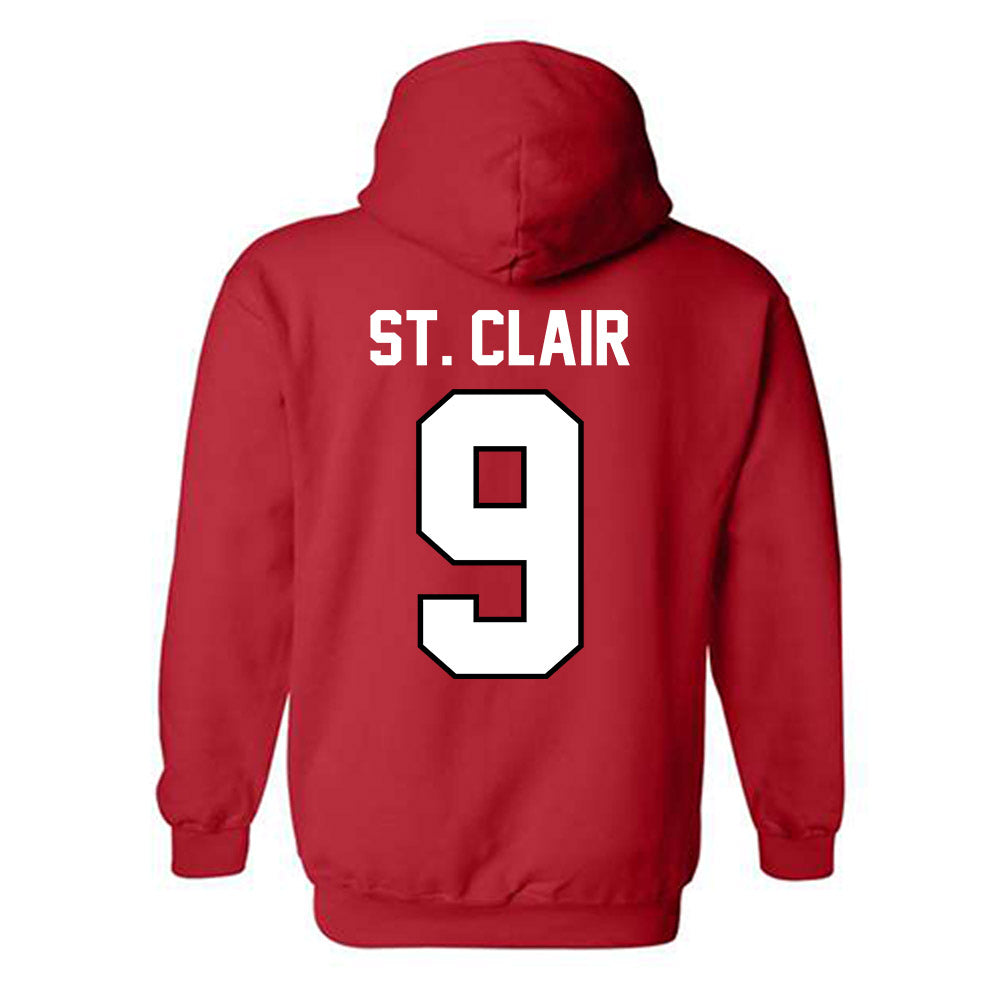 Ohio State - NCAA Football : Tavien St. Clair - Classic Shersey Hooded Sweatshirt-1