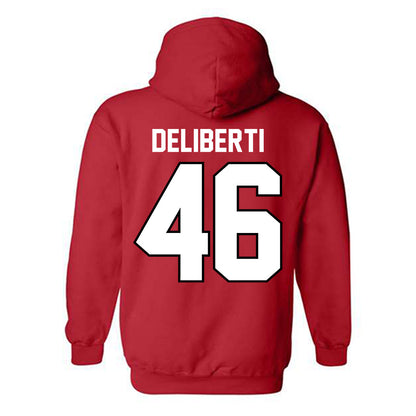 Ohio State - NCAA Men's Lacrosse : Jack Deliberti - Classic Shersey Hooded Sweatshirt-1
