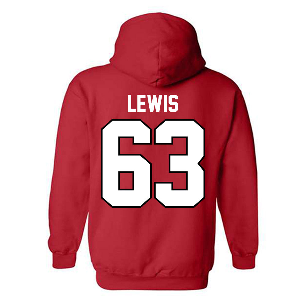 Ohio State - NCAA Men's Ice Hockey : Nathan Lewis - Classic Shersey Hooded Sweatshirt-1