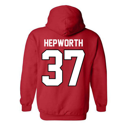 Ohio State - NCAA Men's Lacrosse : Zach Hepworth - Classic Shersey Hooded Sweatshirt-1