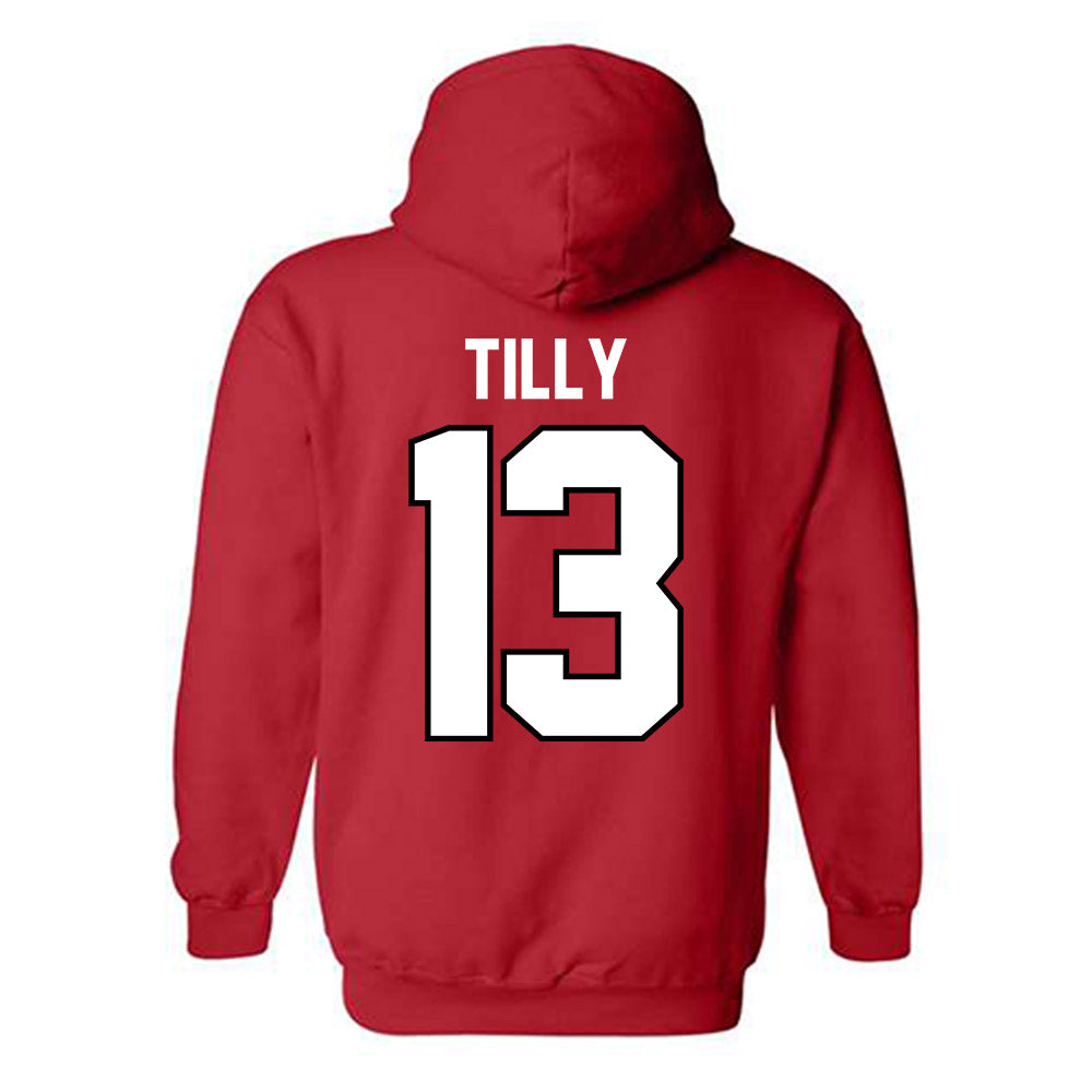 Ohio State - NCAA Men's Basketball : Christoph Tilly - Classic Shersey Hooded Sweatshirt-1