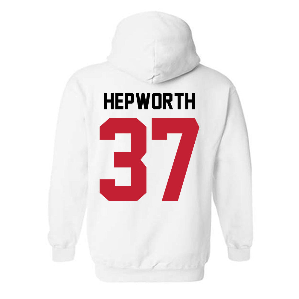 Ohio State - NCAA Men's Lacrosse : Zach Hepworth - Classic Shersey Hooded Sweatshirt-1
