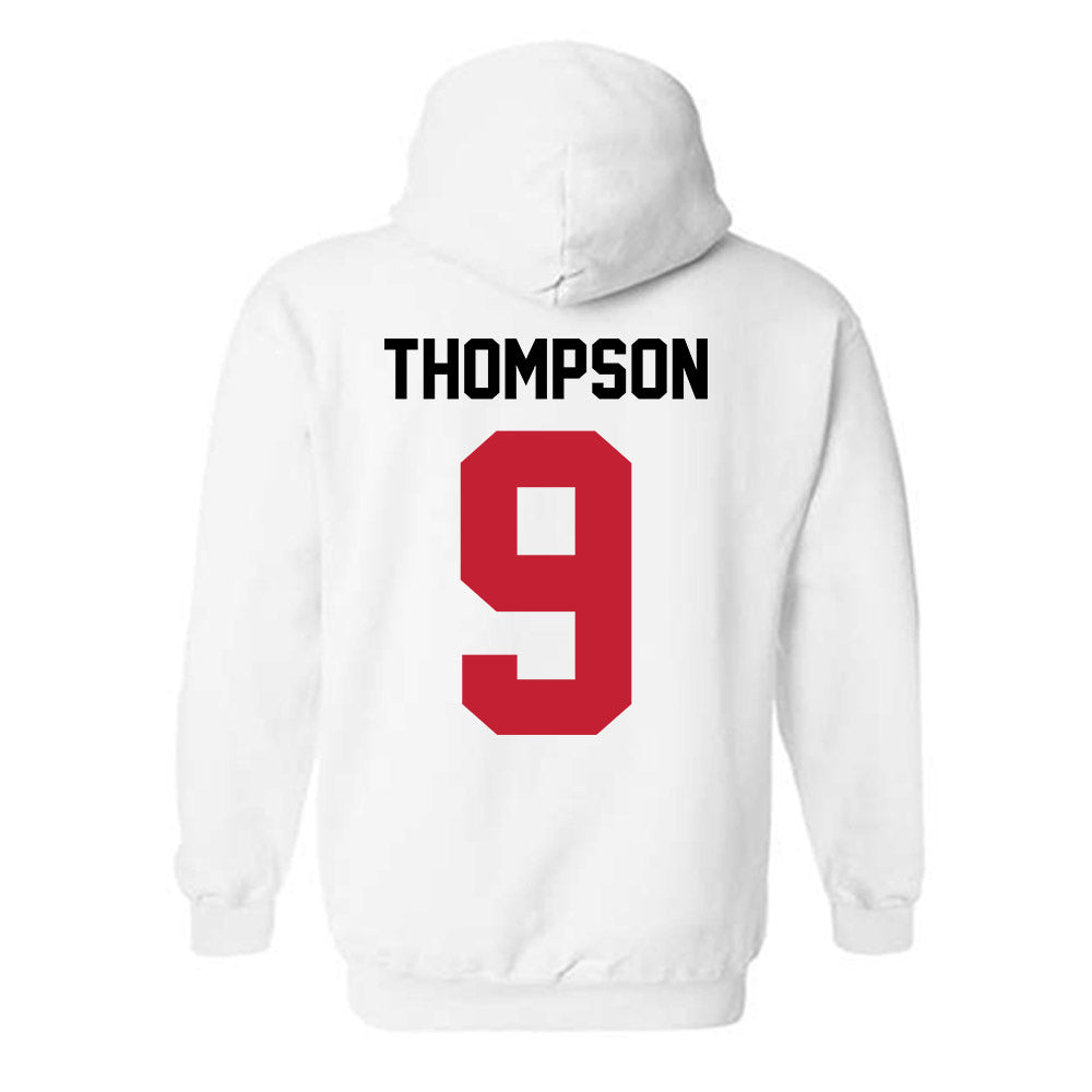 Ohio State - NCAA Men's Ice Hockey : Riley Thompson - Classic Shersey Hooded Sweatshirt-1