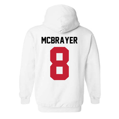 Ohio State - NCAA Men's Ice Hockey : Nathan McBrayer - Classic Shersey Hooded Sweatshirt-1