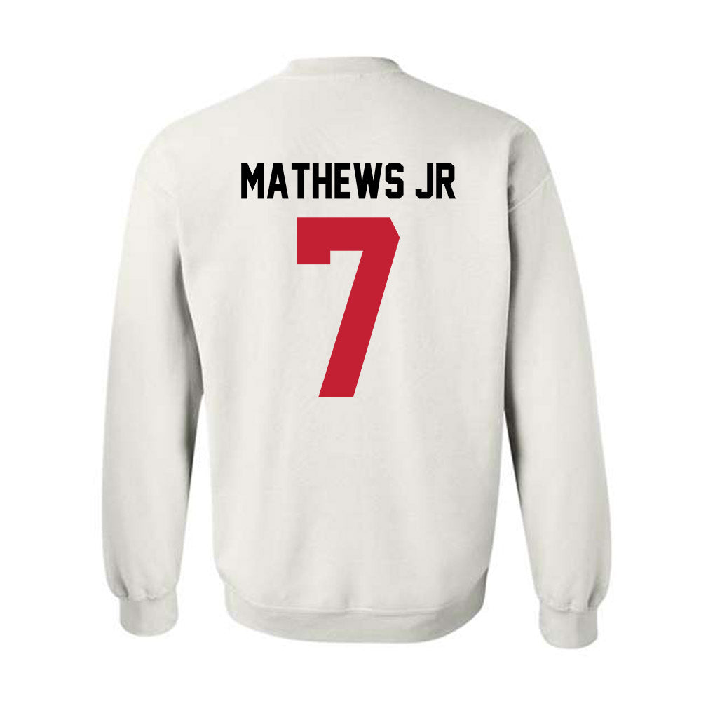 Ohio State - NCAA Football : Jermaine Mathews Jr - Classic Shersey Crewneck Sweatshirt-1