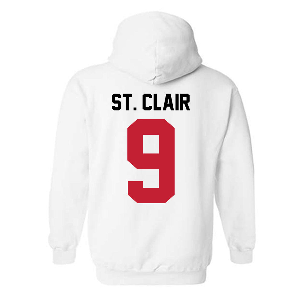 Ohio State - NCAA Football : Tavien St. Clair - Classic Shersey Hooded Sweatshirt-1
