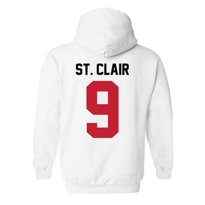 Ohio State - NCAA Football : Tavien St. Clair - Classic Shersey Hooded Sweatshirt-1