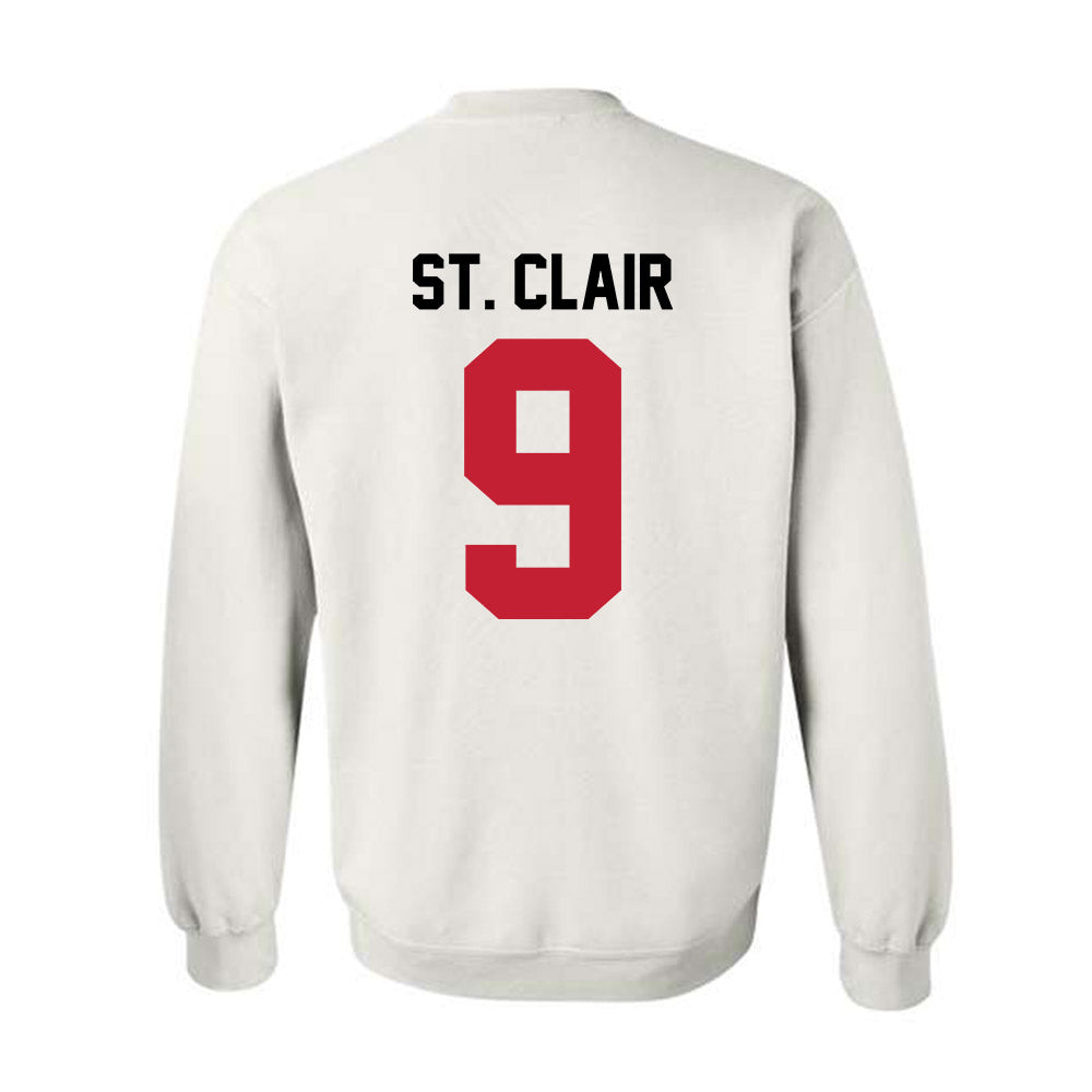 Ohio State - NCAA Football : Tavien St. Clair - Classic Shersey Crewneck Sweatshirt-1