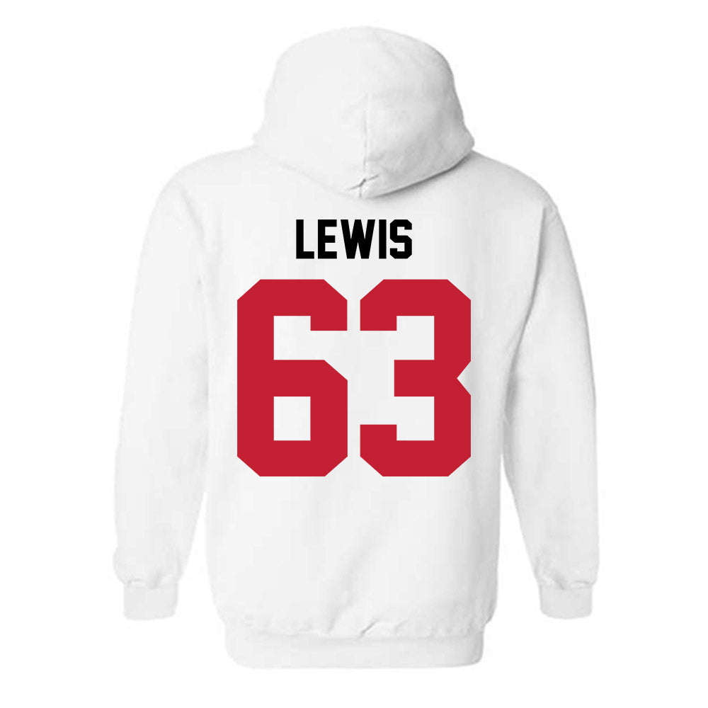 Ohio State - NCAA Men's Ice Hockey : Nathan Lewis - Classic Shersey Hooded Sweatshirt-1