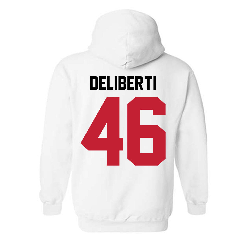 Ohio State - NCAA Men's Lacrosse : Jack Deliberti - Classic Shersey Hooded Sweatshirt-1