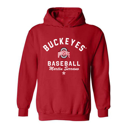 Ohio State - NCAA Baseball : Martin Serrano - Classic Shersey Hooded Sweatshirt-1