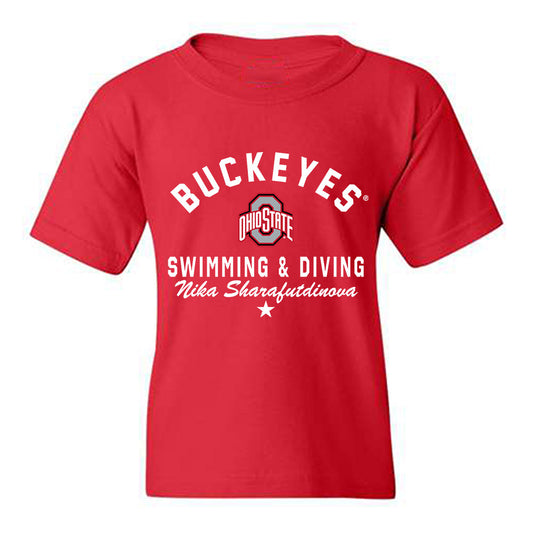 Ohio State - NCAA Women's Swimming & Diving : Nika Sharafutdinova - Classic Shersey Youth T-Shirt-0