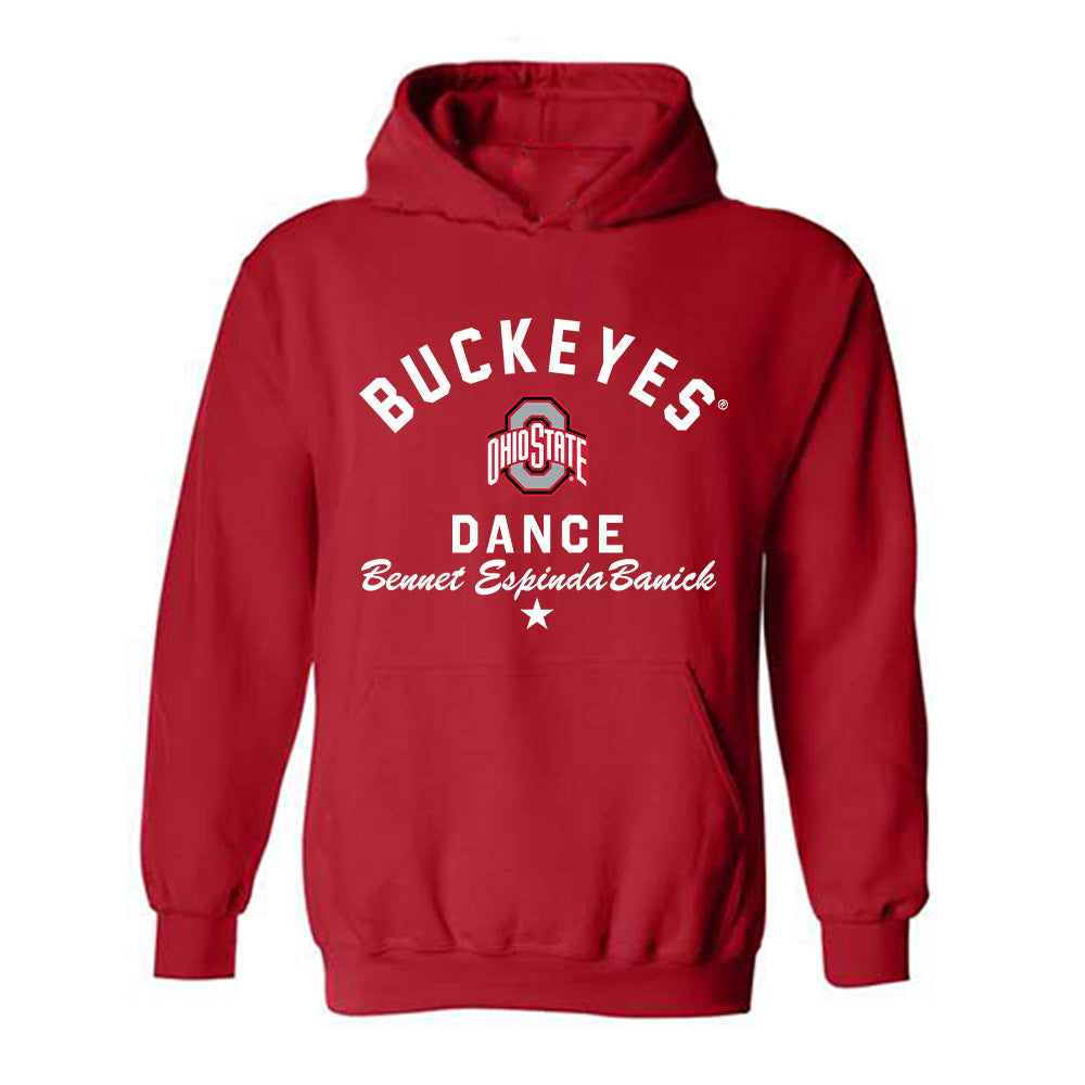 Ohio State - Dance Team : Bennet EspindaBanick - Classic Shersey Hooded Sweatshirt-0