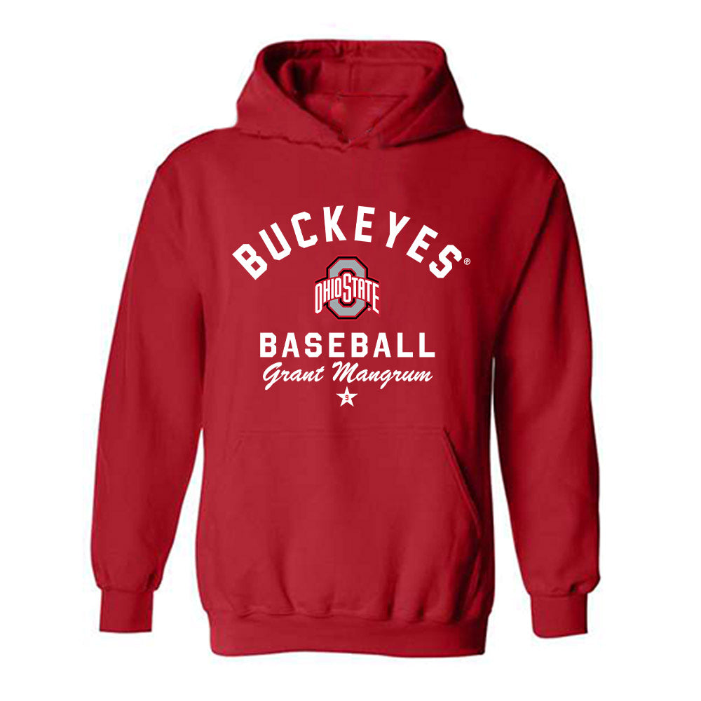 Ohio State - NCAA Baseball : Grant Mangrum - Classic Shersey Hooded Sweatshirt-0