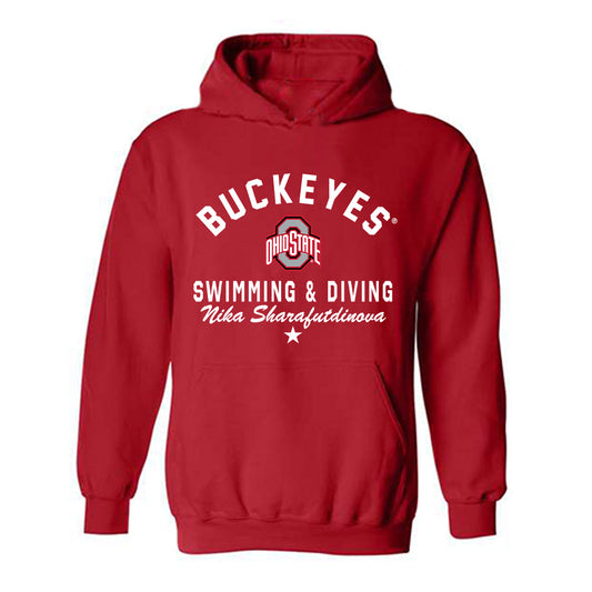 Ohio State - NCAA Women's Swimming & Diving : Nika Sharafutdinova - Classic Shersey Hooded Sweatshirt-0