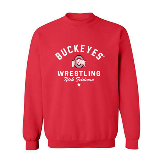 Ohio State - NCAA Wrestling : Nick Feldman - Classic Shersey Crewneck Sweatshirt-0
