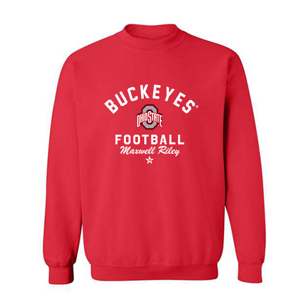 Ohio State - NCAA Football : Maxwell Riley - Classic Shersey Crewneck Sweatshirt-0