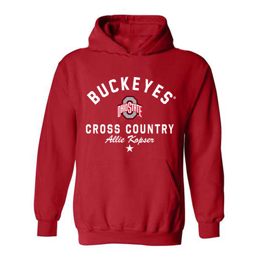 Ohio State - NCAA Women's Cross Country : Allie Kopser - Classic Shersey Hooded Sweatshirt-0