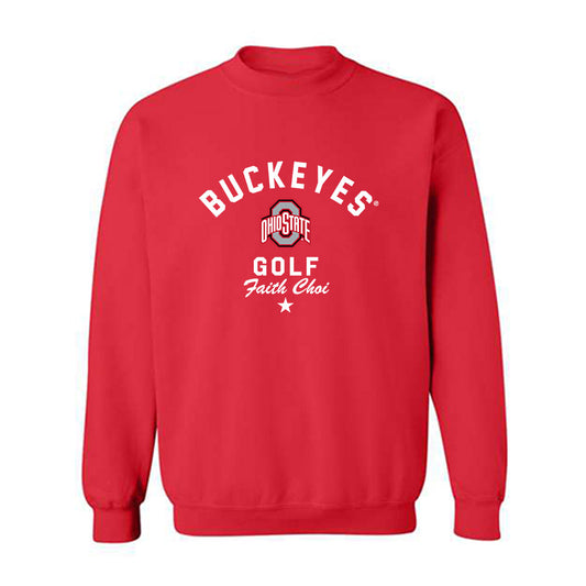 Ohio State - NCAA Women's Golf : Faith Choi - Classic Shersey Crewneck Sweatshirt-0