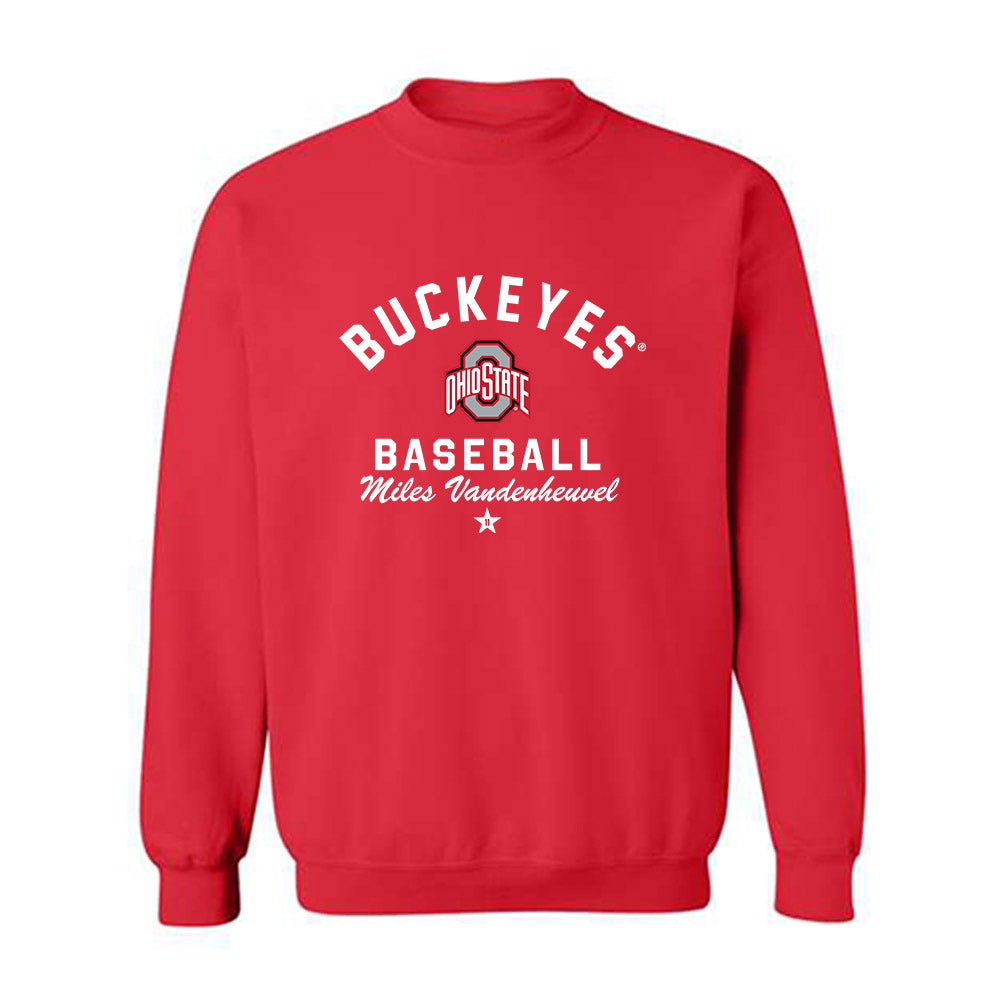 Ohio State - NCAA Baseball : Miles Vandenheuvel - Classic Shersey Crewneck Sweatshirt-0