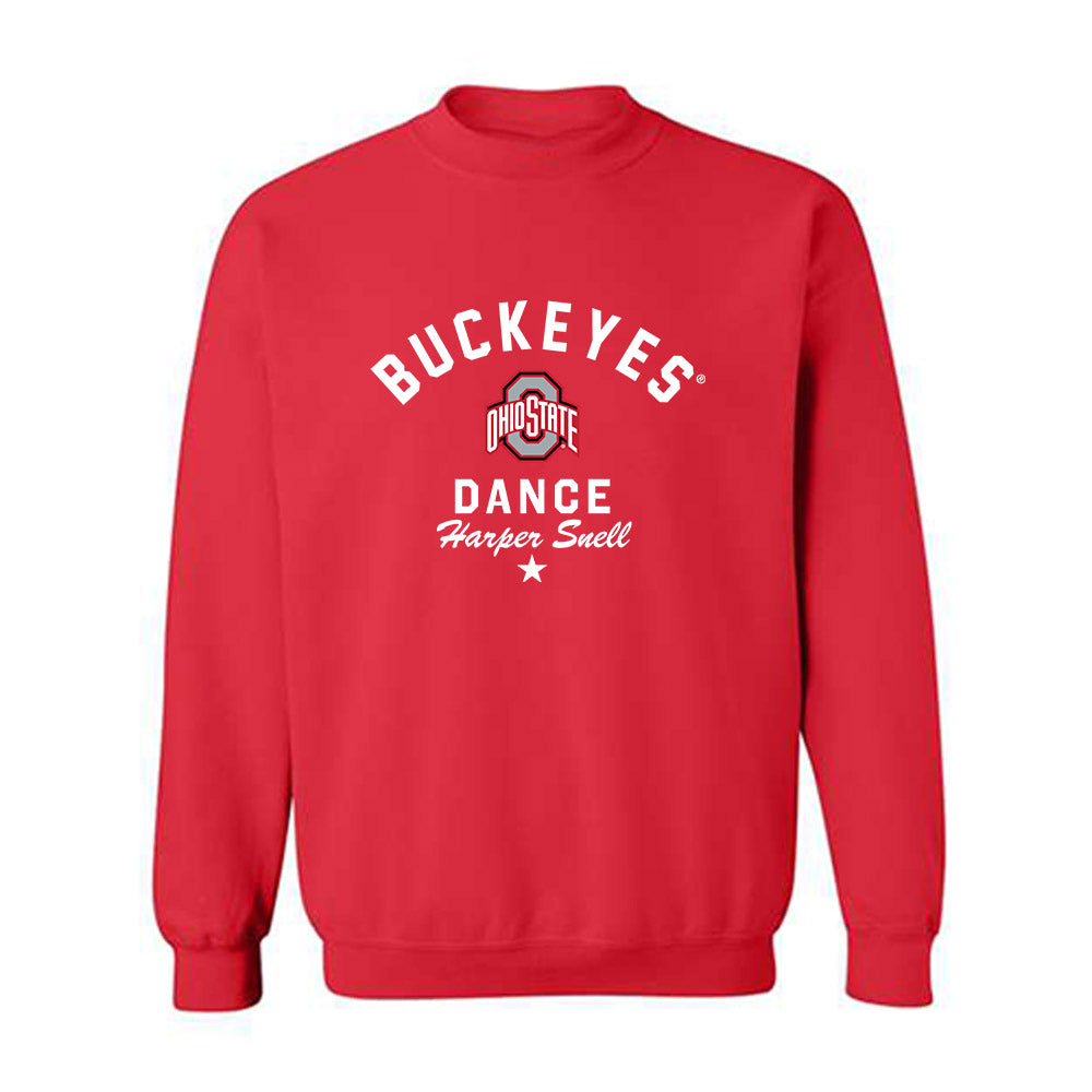 Ohio State - Dance Team : Harper Snell - Classic Shersey Crewneck Sweatshirt-0