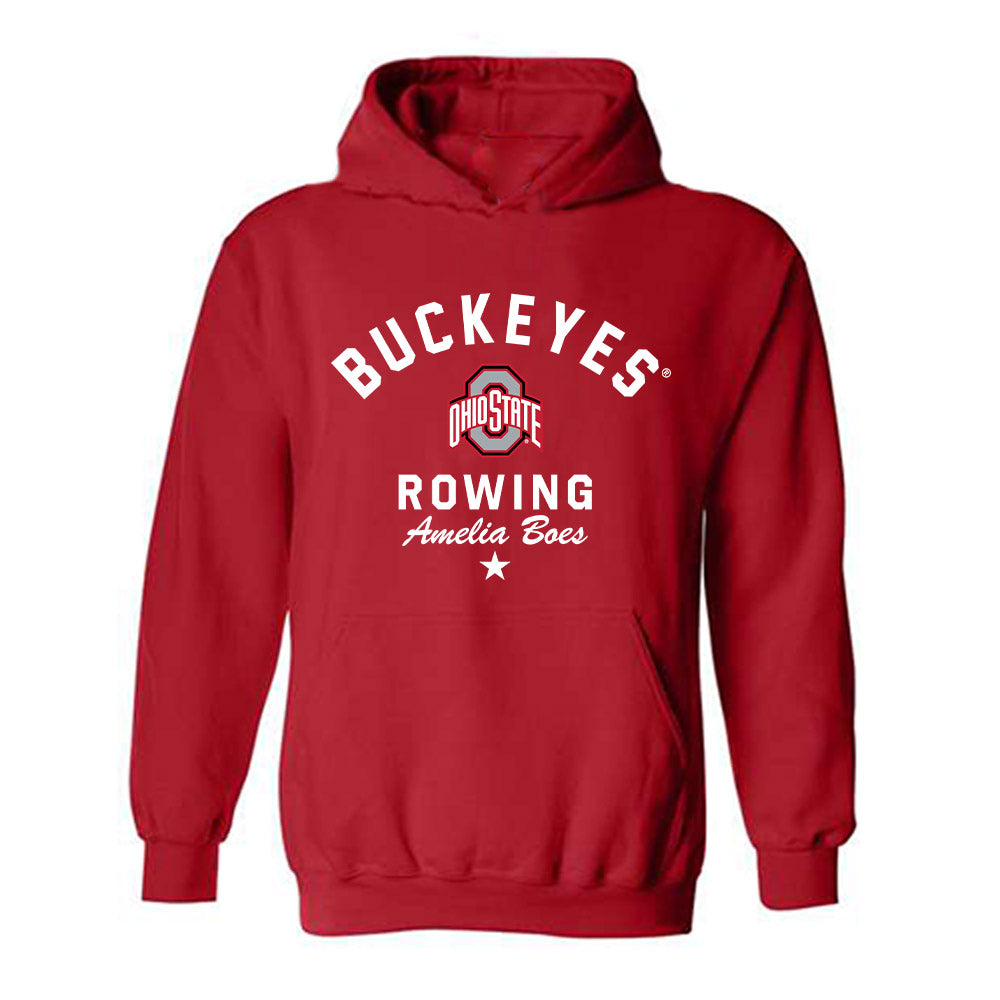 Ohio State - NCAA Women's Rowing : Amelia Boes - Classic Shersey Hooded Sweatshirt-0