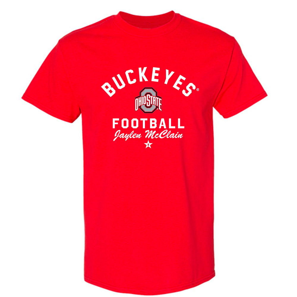 Ohio State - NCAA Football : Jaylen McClain - Classic Shersey T-Shirt-0
