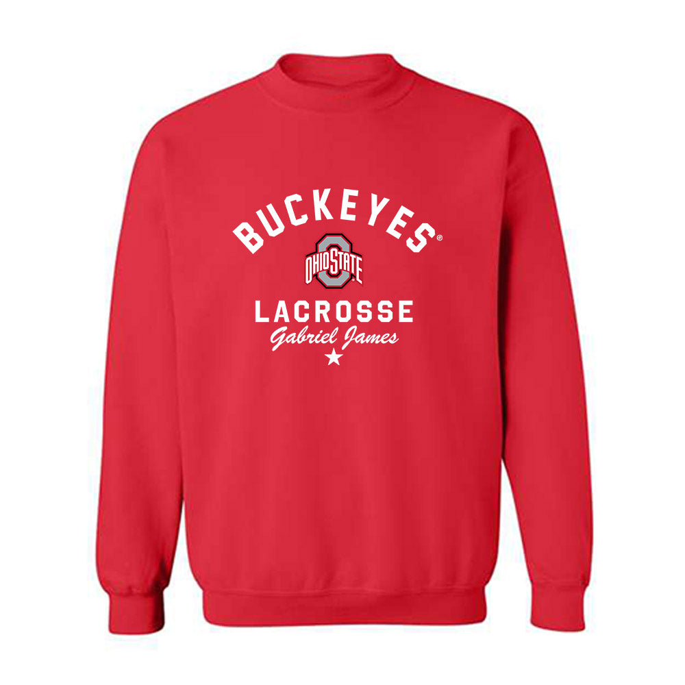 Ohio State - NCAA Men's Lacrosse : Gabriel James - Classic Shersey Crewneck Sweatshirt-0