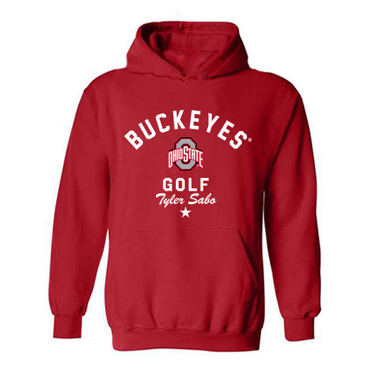 Ohio State - NCAA Men's Golf : Tyler Sabo - Classic Shersey Hooded Sweatshirt-0
