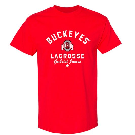 Ohio State - NCAA Men's Lacrosse : Gabriel James - Classic Shersey T-Shirt-0