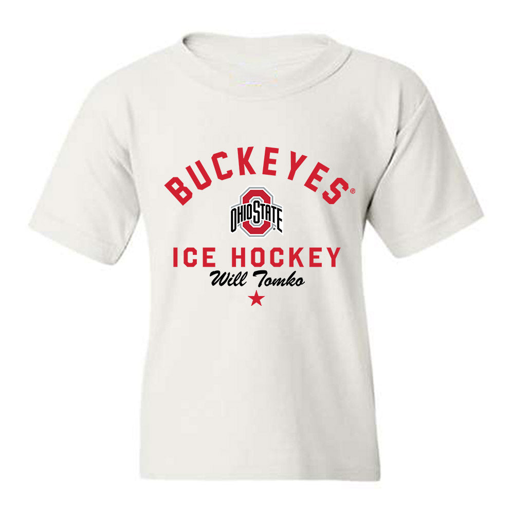 Ohio State - NCAA Men's Ice Hockey : Will Tomko - Classic Shersey Youth T-Shirt-0
