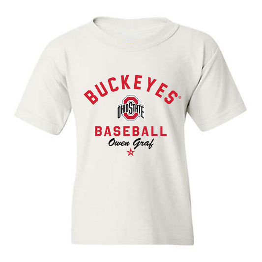 Ohio State - NCAA Baseball : Owen Graf - Classic Shersey Youth T-Shirt-0