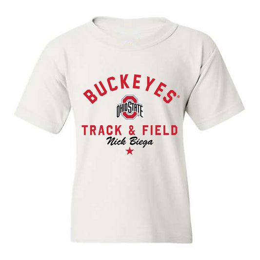 Ohio State - NCAA Men's Track & Field : Nick Biega - Classic Shersey Youth T-Shirt-0