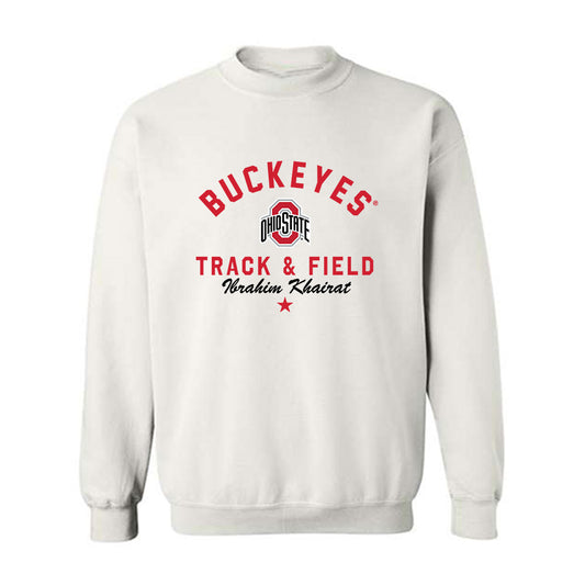 Ohio State - NCAA Men's Track & Field : Ibrahim Khairat - Classic Shersey Crewneck Sweatshirt-0