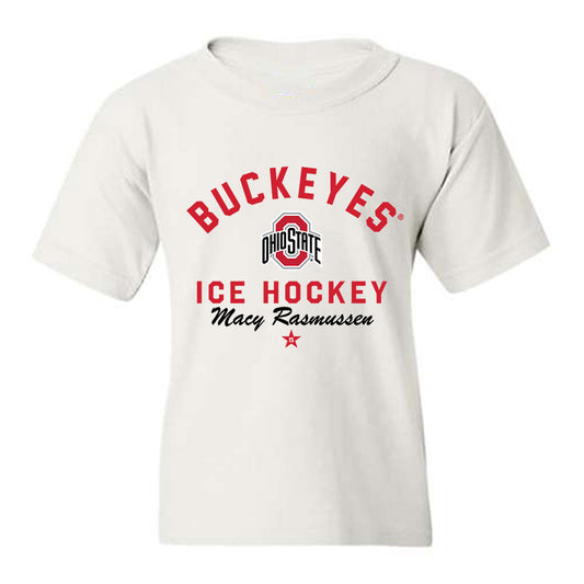 Ohio State - NCAA Women's Ice Hockey : Macy Rasmussen - Classic Shersey Youth T-Shirt-0