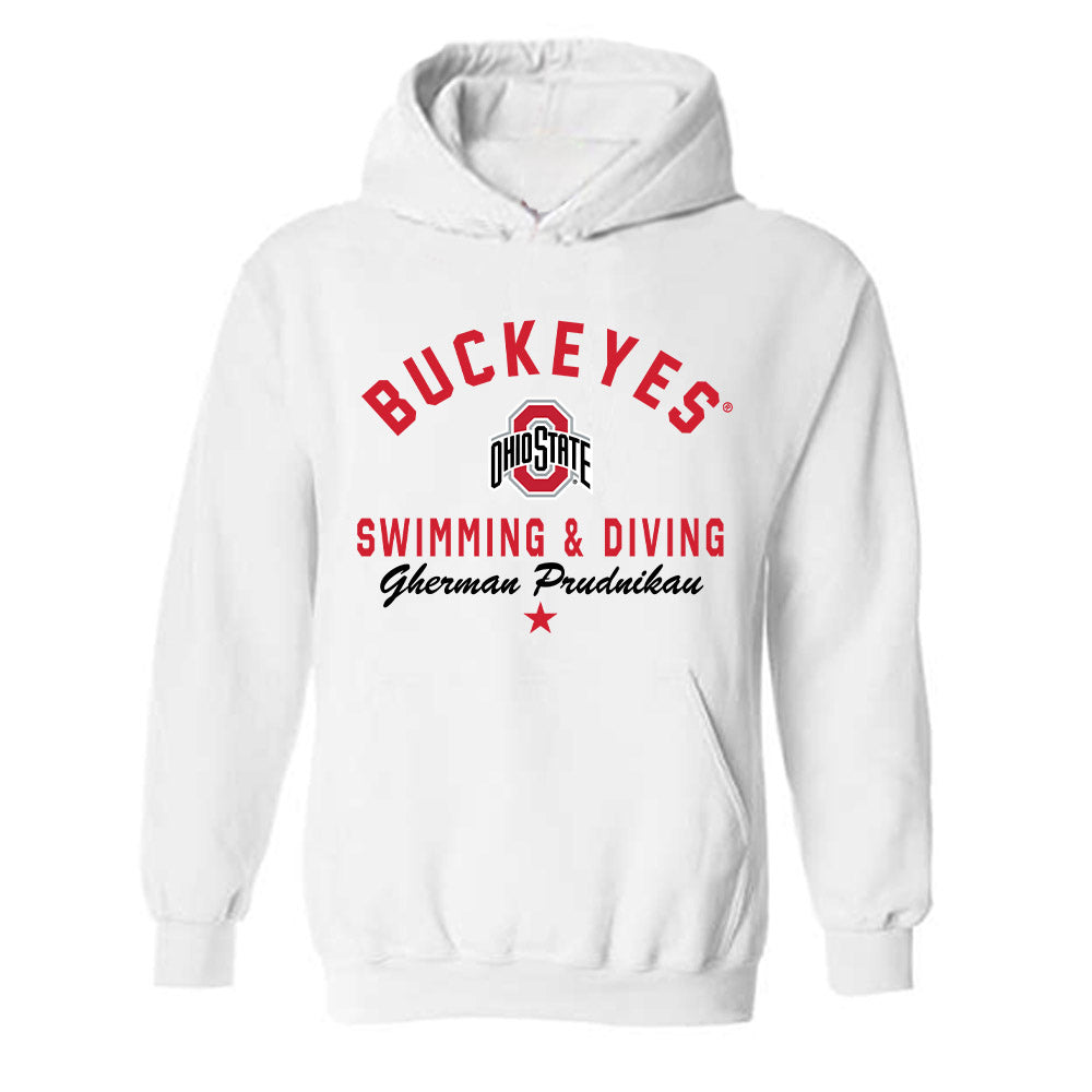 Ohio State - NCAA Men's Swimming & Diving : Gherman Prudnikau - Classic Shersey Hooded Sweatshirt-0