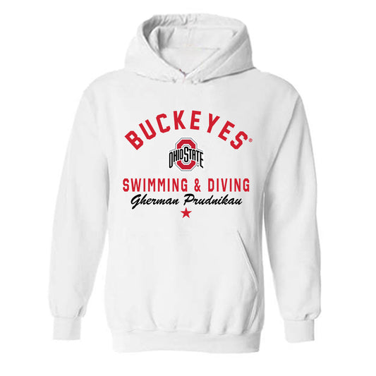 Ohio State - NCAA Men's Swimming & Diving : Gherman Prudnikau - Classic Shersey Hooded Sweatshirt-0