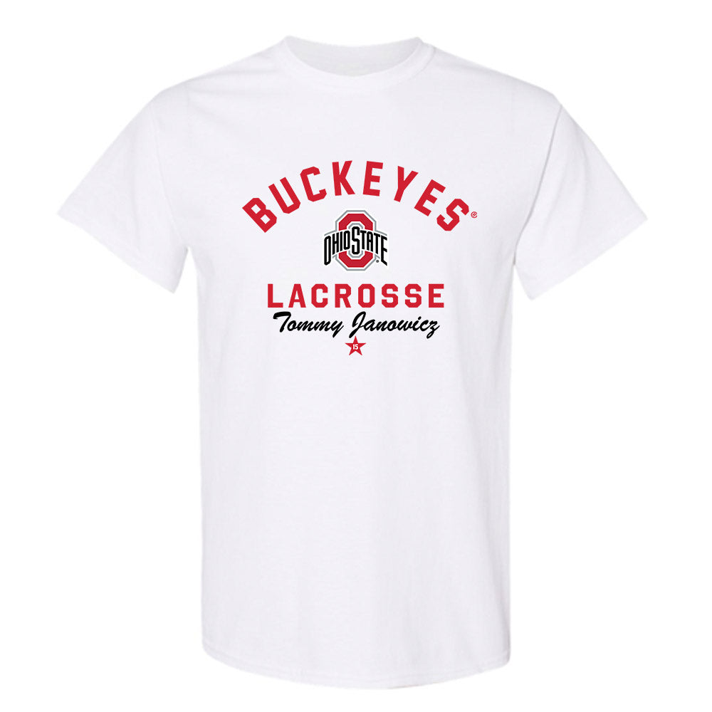 Ohio State - NCAA Men's Lacrosse : Tommy Janowicz - Classic Shersey T-Shirt-0