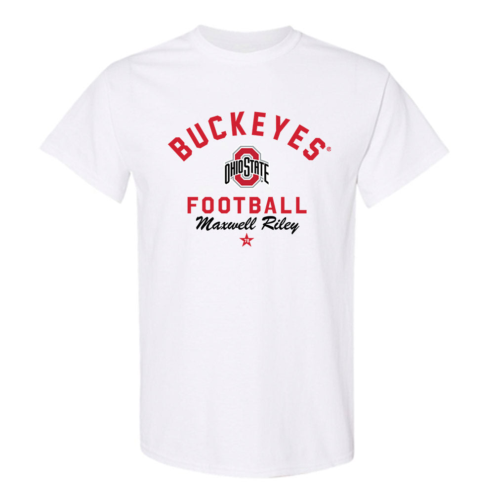 Ohio State - NCAA Football : Maxwell Riley - Classic Shersey T-Shirt-0