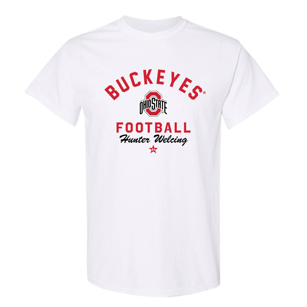 Ohio State - NCAA Football : Hunter Welcing - Classic Shersey T-Shirt-0