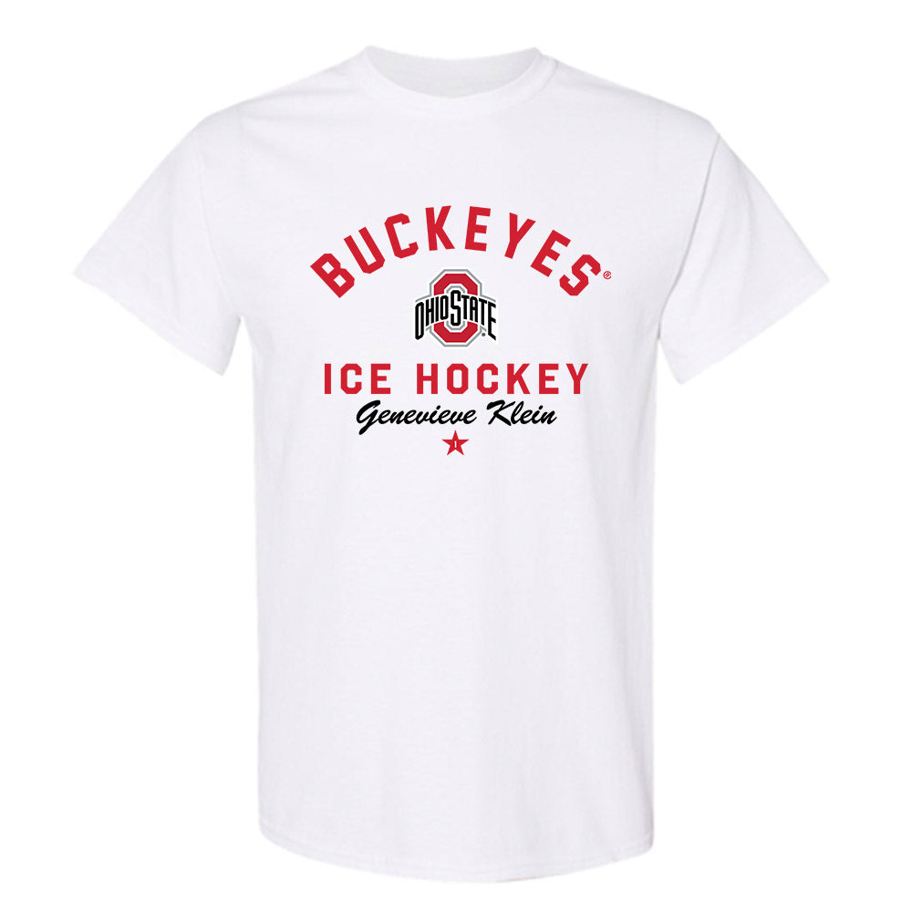 Ohio State - NCAA Women's Ice Hockey : Genevieve Klein - Classic Shersey T-Shirt-0